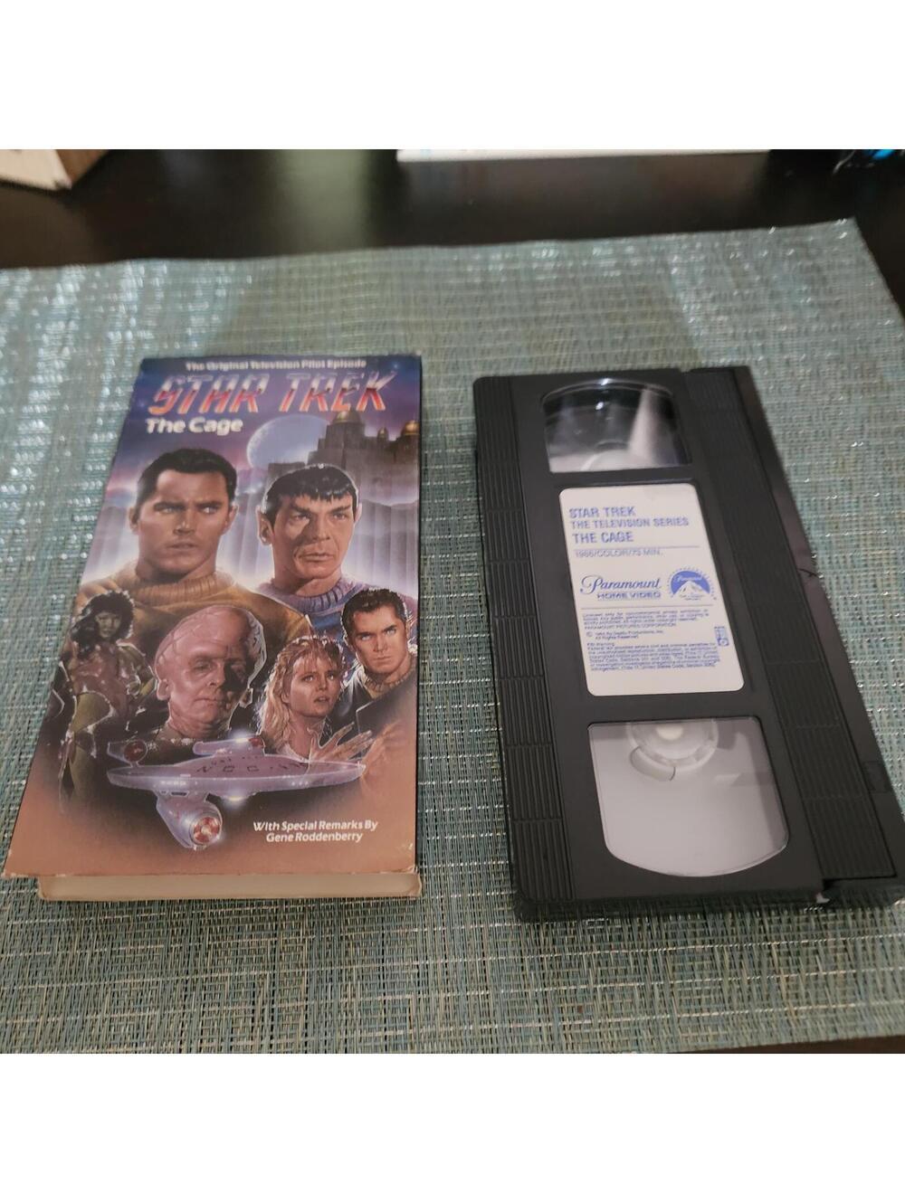 Star Trek The Original Series The Cage VHS Paramount Collector Gene Roddenberry